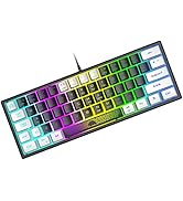 Amazon.com: ZIYOU LANG K61 60% Gaming Keyboard Mini Portable with